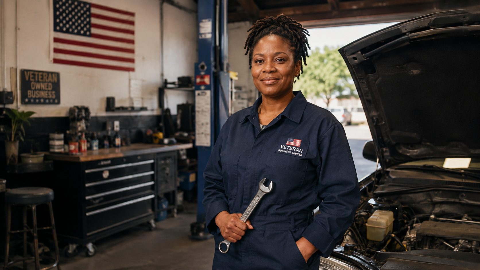 Veteran entrepreneur at work