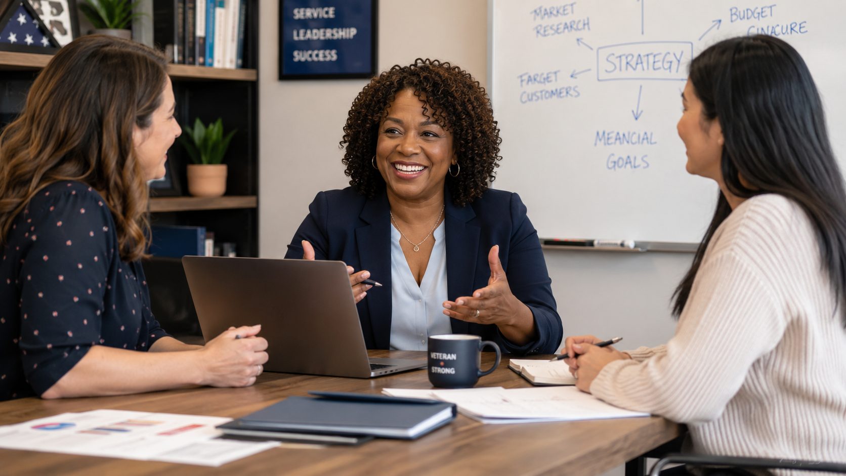 Veteran entrepreneur at work