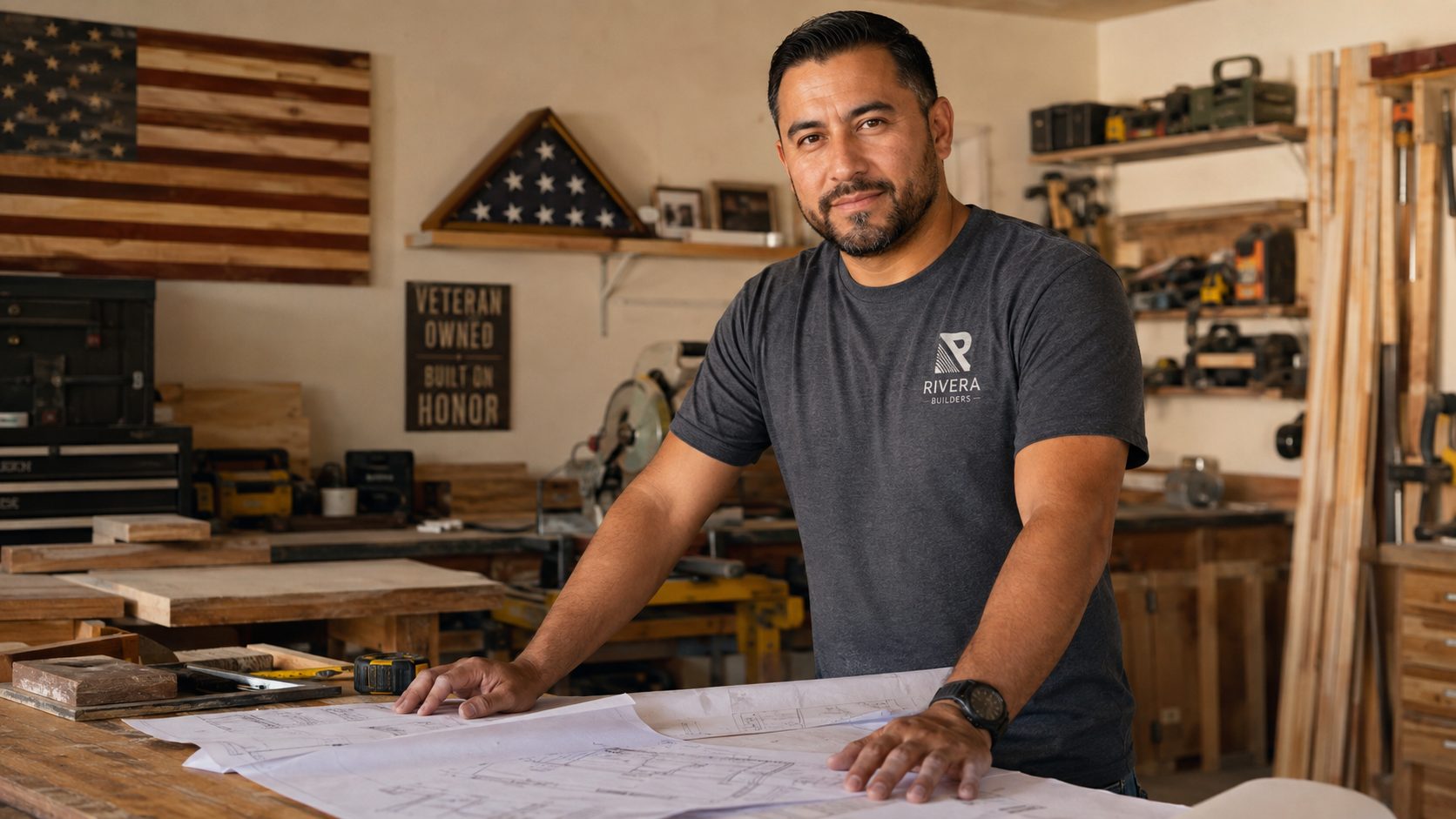 Veteran entrepreneur at work